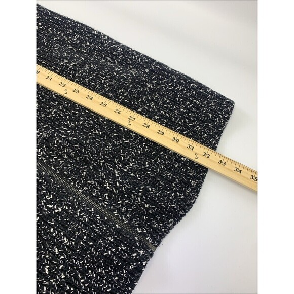 Banana Republic Full Zip Cardigan Sweater Tunic Black White Speckled Womens XL - Picture 13 of 13